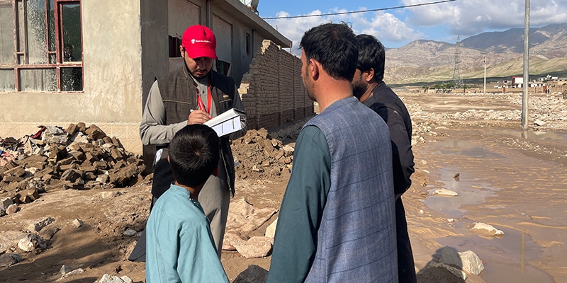 In Afghanistan, aid workers support families who have lost their homes due to deadly flash flooding. 