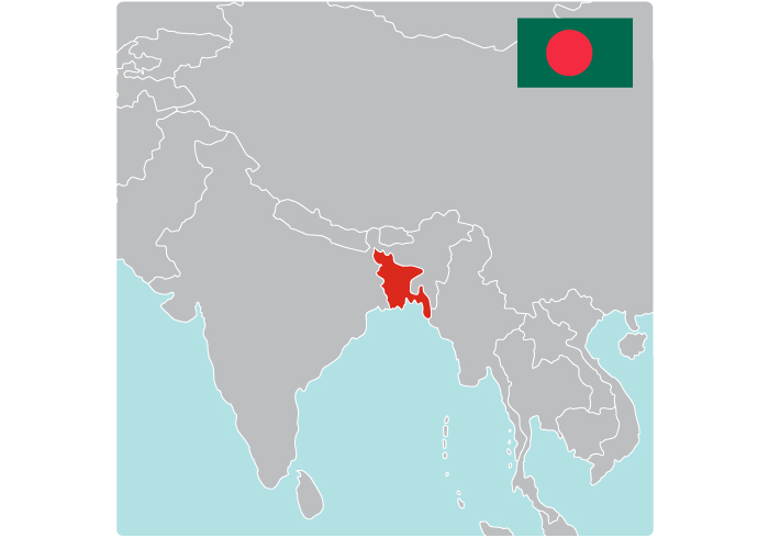 Map of Bangladesh by Save the Children