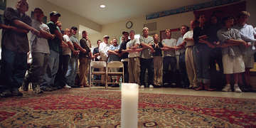 A Children in Crisis Forum held in Fairfield CT in the after math of 9-11. The forum was led by Neil Boothby and members of the US programs. Photo Credit: Susan Warner/Save the Children 2001.