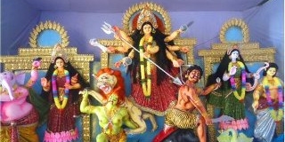 Goddess Durga ready for the worship
