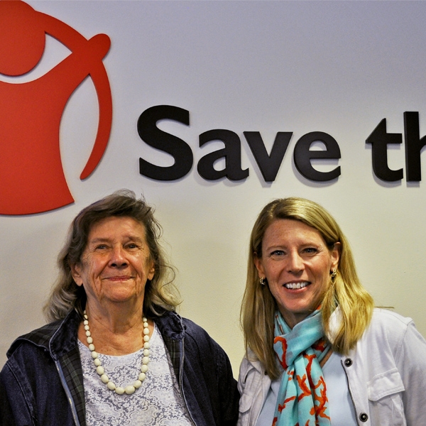 Janet Aley and Save the Children's Carolyn Miles. Photo Credit: Susan Warner