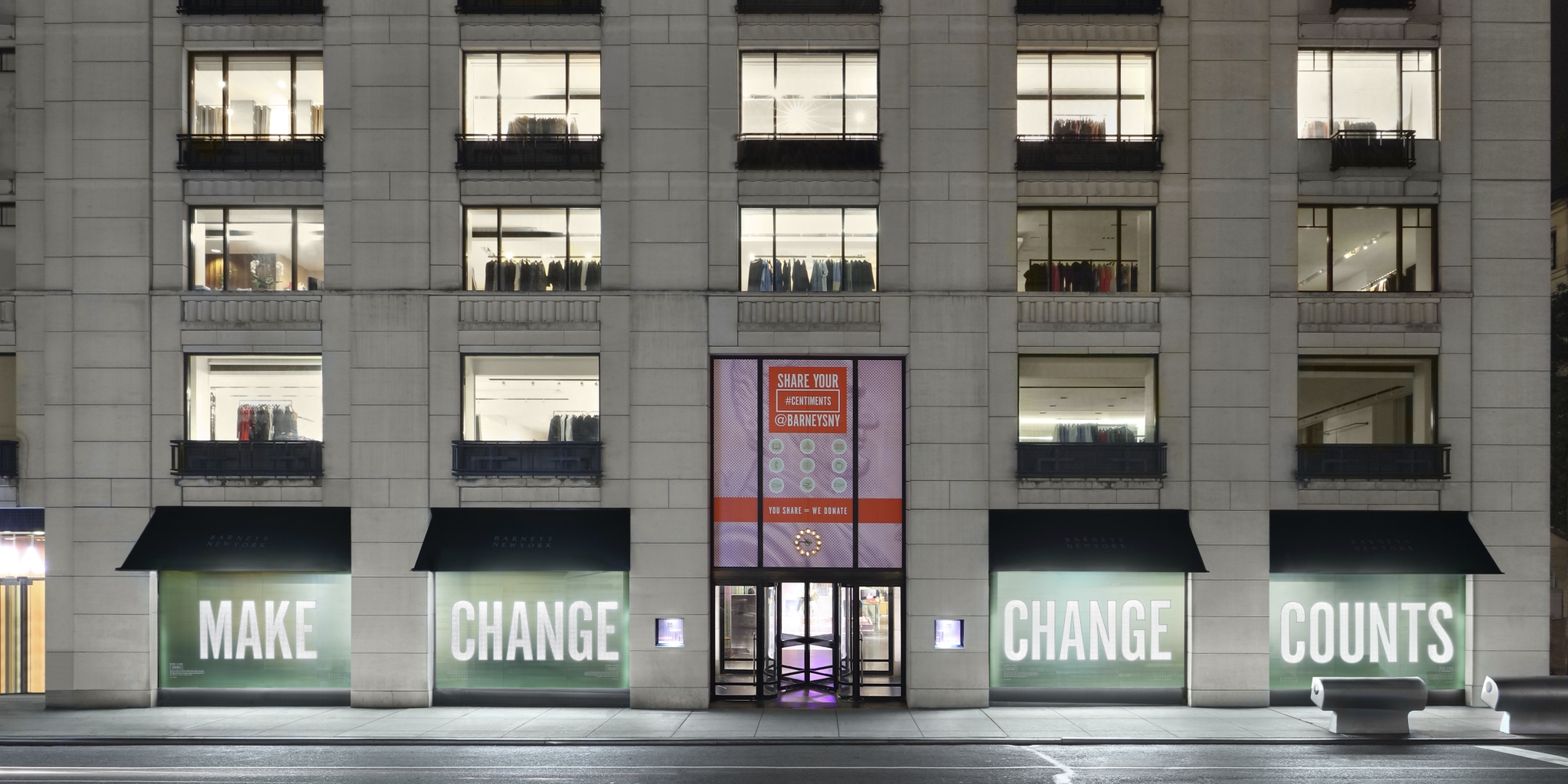 Save the Children partnered with Barneys New York on their 2018 holiday ‘Make Change’ campaign. By transforming sentiments into #centiments, consumers were reminded of the season’s guiding principles to not just give - but to give back. Photo credit: Save the Children 2019.