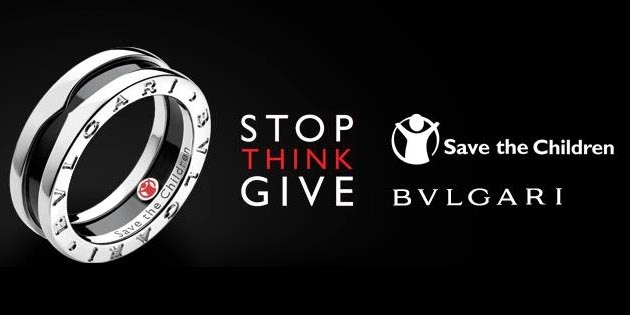 Since beginning its unique partnership in 2009 with Save the Children, Bvlgari has raised over $85 million globally through sales of an iconic Save the Children jewelry collection. This is a ring with the Save the Children logo. Photo credit: Save the Children 2019.
