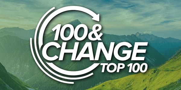 100 and change Top 100 logo