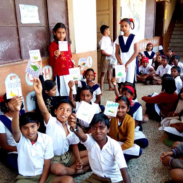 With the support of Mondelēz International Foundation, Save the Children and Magic Bus are once again teaming up to promote nutrition education, active play, including sports development, and growing fresh foods to around 50,000 children and families across India. Photo Credit: Mondelez 2018.