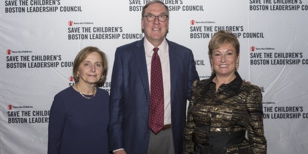 Boston Leadership Council co-chairs at a fundraiser held at the Harvard Club in Boston to support children in Lebanon.