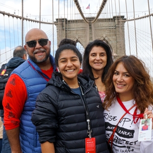 Save the Children celebrated their first annual Bridge the Gap Challenge on October 12th in New York City, to promote gender equality here in the US and around the world. Hundreds of participants walked over the Brooklyn Bridge as part of the fundraiser to help girls in need. Photo credit: Matthew Morrison / Save the Children, October 2019. 