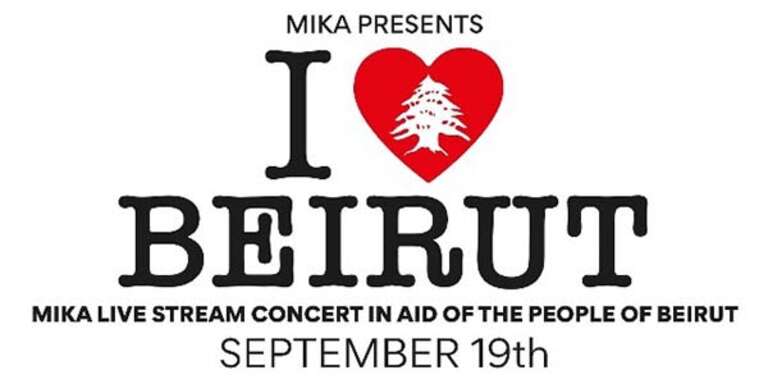 Mika I Love Beirut concert logo