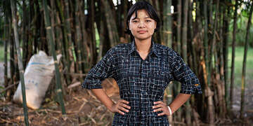 Meet Naw Si Si, who is a migrant from Myanmar and living with her grandmother in Thailand.