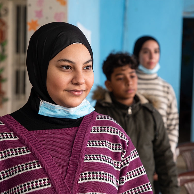 Leah lives in a Palestinian camp in Lebanon. She is a member of a Child Rights & Governance group at a Save the Children supported education center.
