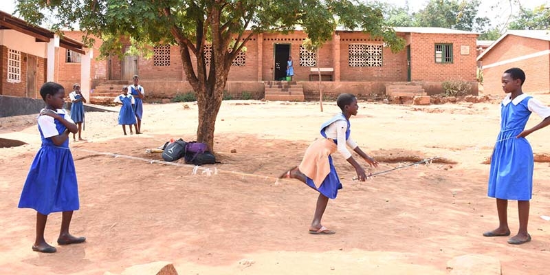 Zomba girls in Malawi play Jingo