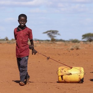 Children in Kenya, part of the Horn of Africa, head to a watering point to collect what they can. In Kenya, drought has devastated millions of people, including children.  The desperate search for food, water or an income has put millions of children’s lives and futures at risk as they must travel far distances in search of water, often times risking injury, violence or worse. Photo credit: Mark Njoroge / Save the Children, October 2019.