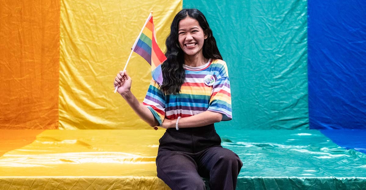 Sangsa, 19, is a campaigner with the Rak Dek Foundation in Thailand.