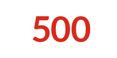 A graphic showing 500, as in the number of children Sudan that have died due to hunger as a resutl of nutritional facilies closing. 