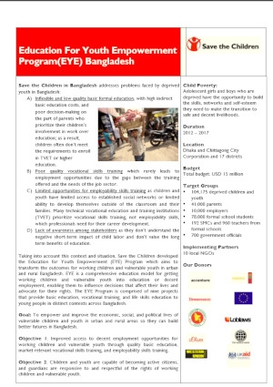 Bangladesh Education for Youth Emporwerment Program