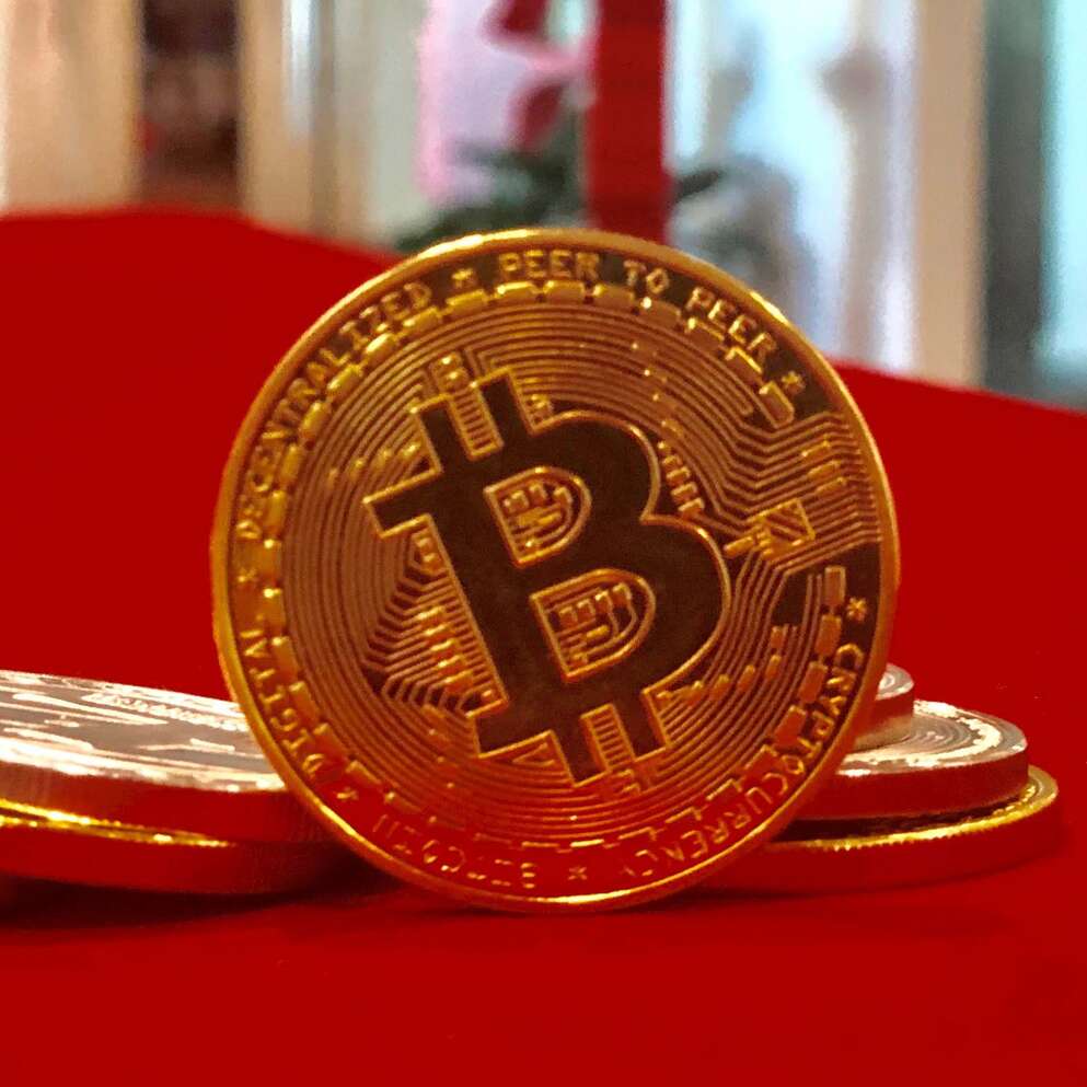 An image of a bitcoin.