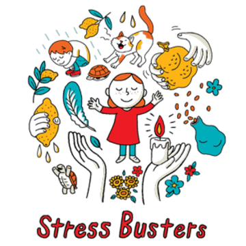 Stressbusters collage graphic
