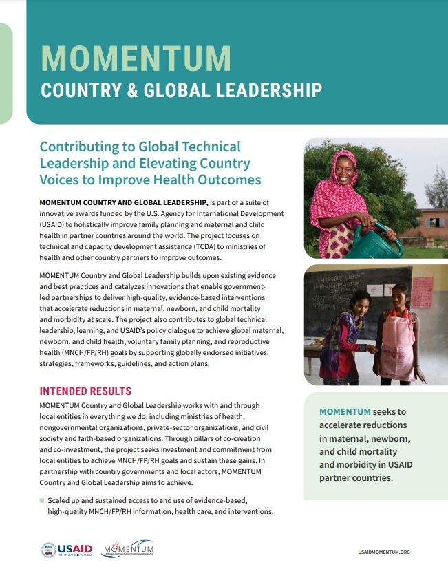 Momentum Country & Global Leadership program brief