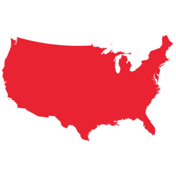 A map of the United States of America. Credit: Save the Children.