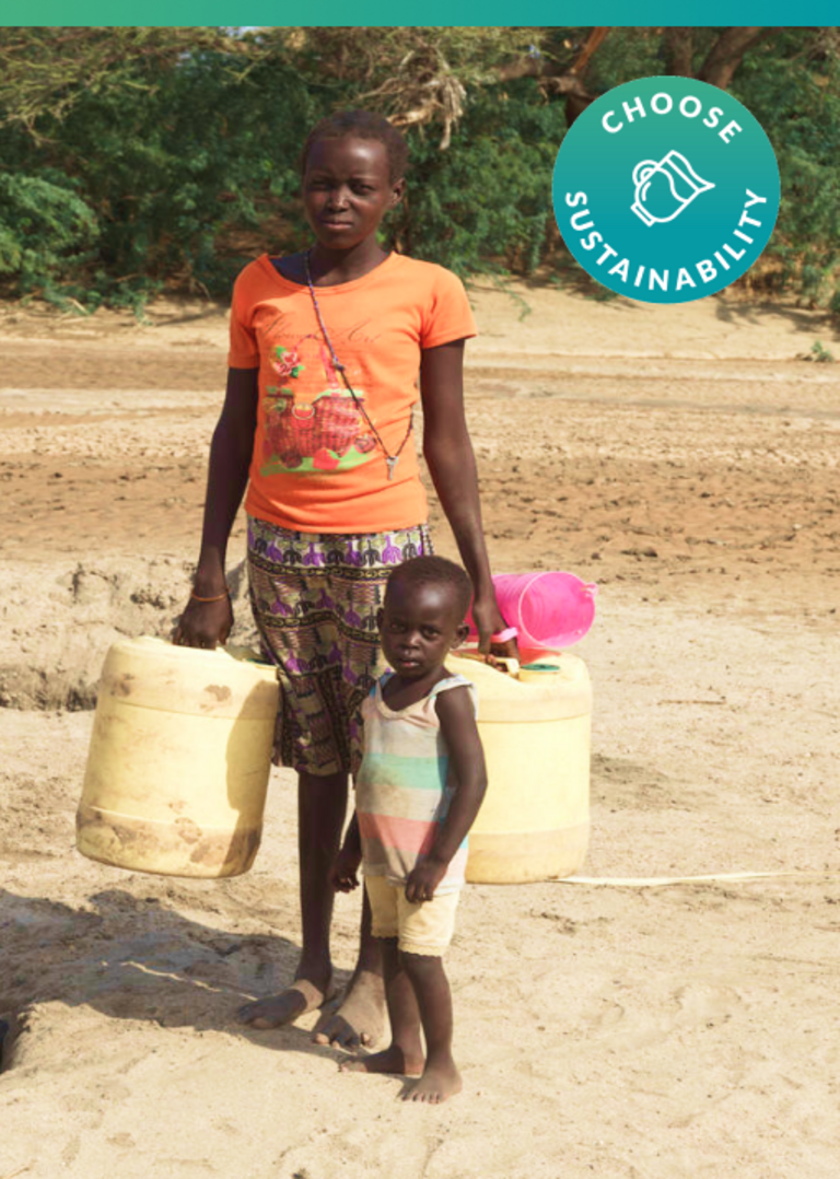 Choose Sustainability - Two children getting water