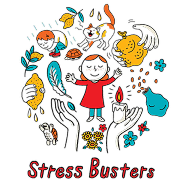 Stress Busters is a guide to relaxation techniques for families and kids