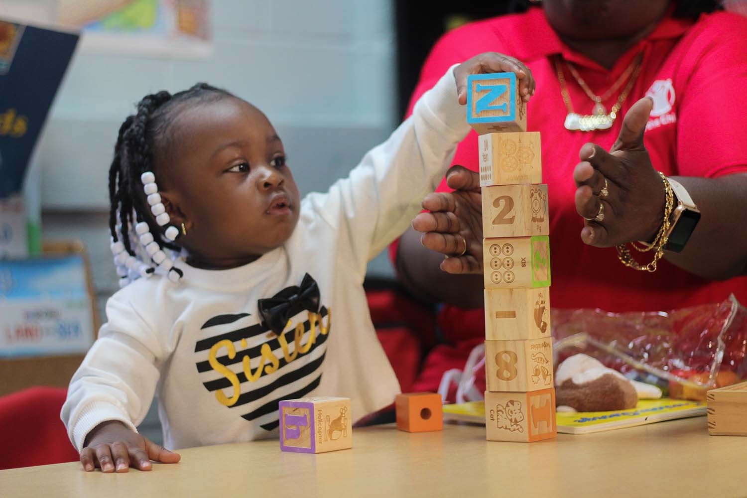 Home visits from Save the Children inspired Aubree’s mom to be her daughter’s first teacher, making the 2-year old a strong learner from the start.