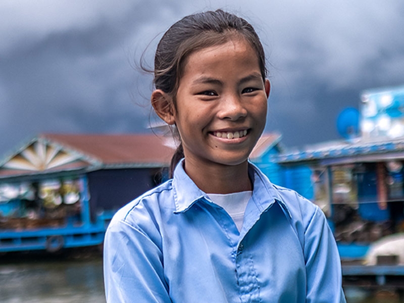 Ratana lives on a lake in Cambodia where pollution and the climate crisis are evident everyday.