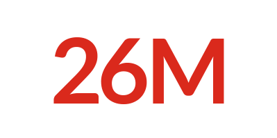 A graphic showing 26M as in the number of people in need of humanitarian aid in the Democratic Republic of Congo.