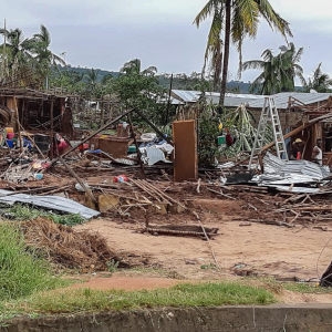 Cyclone Kenneth made landfall in northern Mozambique on 25 April 2019. It was the strongest storm to ever hit the country. Photo credit: Save the Children.