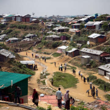 In Cox’s Bazar, Bangladesh, the world’s largest refugee camp—shown here in October 2018—is home to hundreds of thousands of Rohingya refugees. Credit: Allison Joyce / Save The Children.