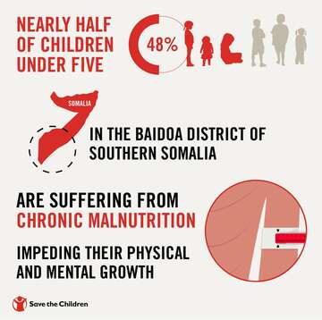 infographic regarding malnutrition in Somalia