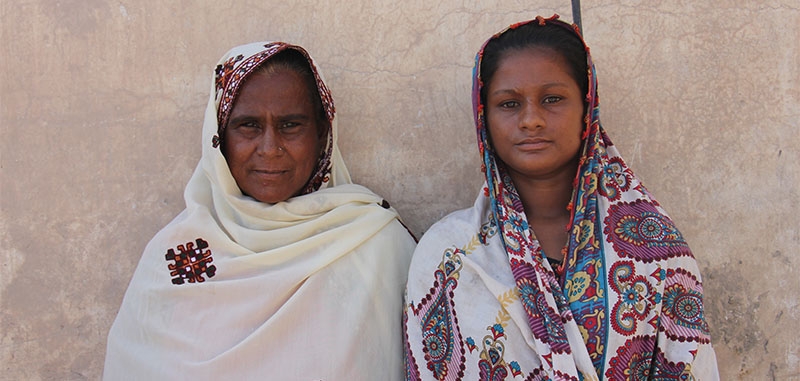 Humaira and her family had to flee their home from flooding in Sindh province of Pakistan