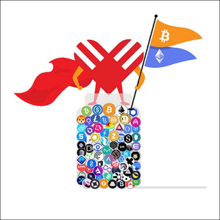 A HODLHope logo with Donate Cryptocurrency text