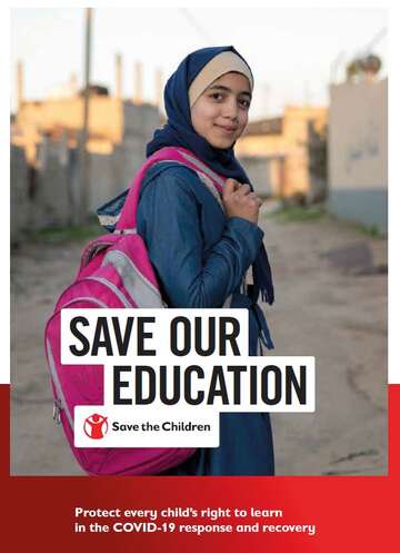 Save the Children's Save Our Education report cover