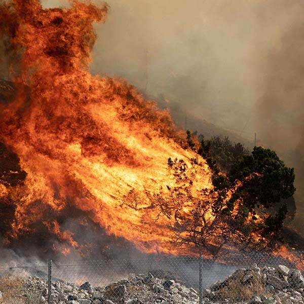 Wildfires blaze across the United States.