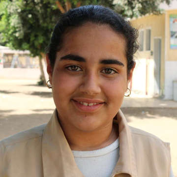 Haneen has learned how to prevent and respond to violence through her participation in sponsorship programs. Photo Credit: Save the Children in Egypt