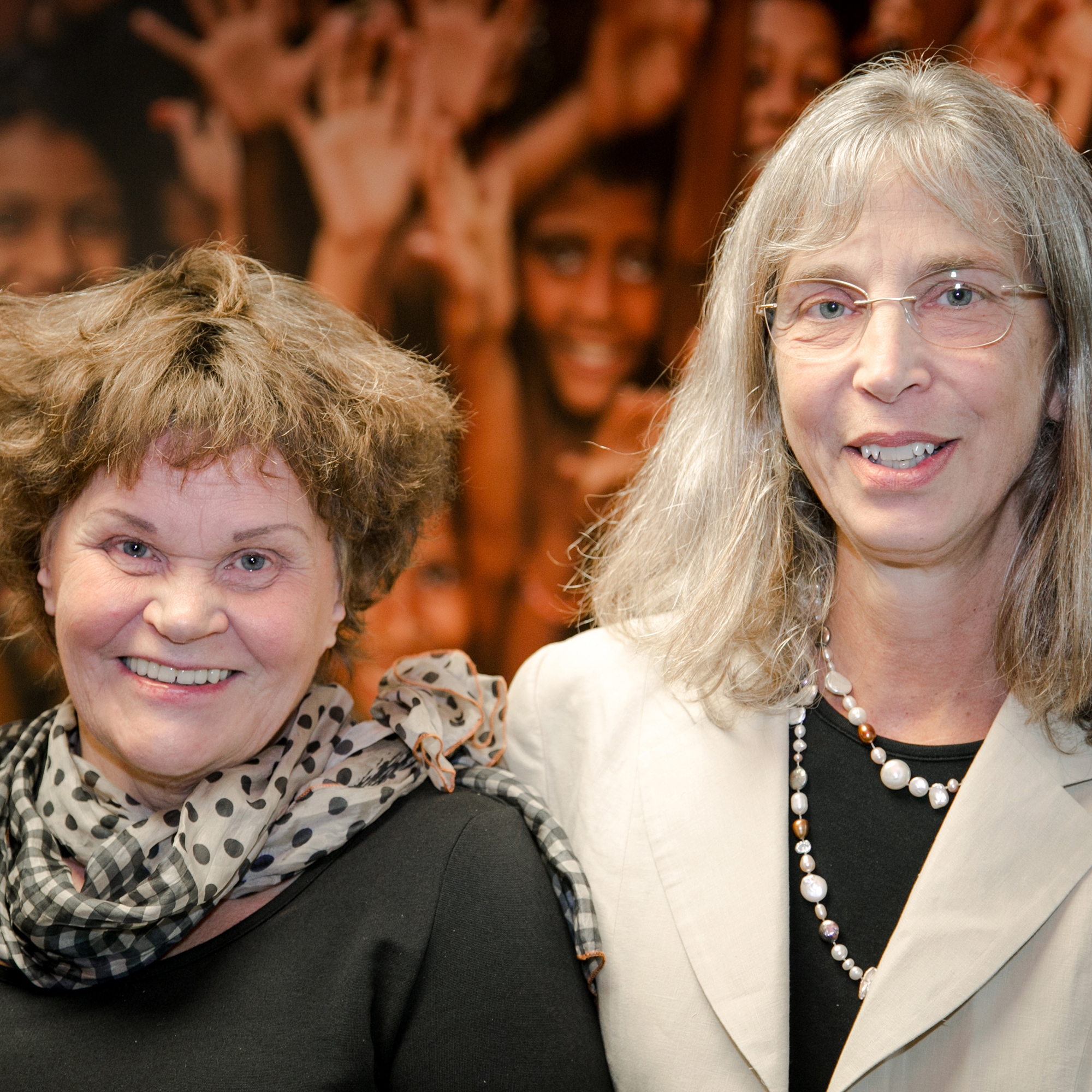 Two women – sponsor, Meredith and a formerly sponsored child, Paula – reunite after 47 years. They joined us at the Save the Children U.S. office to share their inspiring story and meet people from the organization who they say changed their lives. Photo credit: Save the Children, November 2017. 