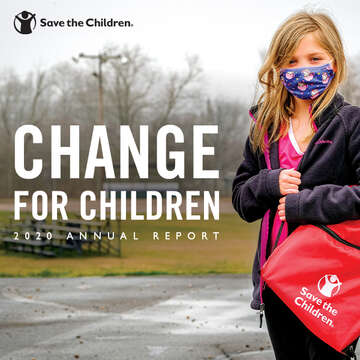 Save the Children's 2020 Annual Report cover